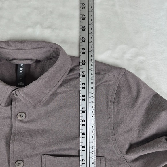 Vuori Coronado Shirt Jacket Men's Small Dusty Purple Gray Heather Button V2009 - Picture 3 of 7